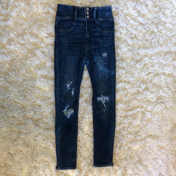 American Eagle Outfitters Denim - American Eagle Super Hi-Rise Jeggings Size 0 Short